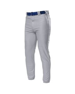 A4 NB6178 - Youth Pro Style Elastic Bottom Baseball Pants Grey