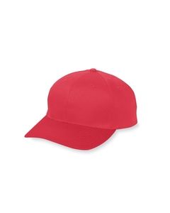 Augusta 6206 - Youth 6-Panel Cotton Twill Low Profile Cap Red