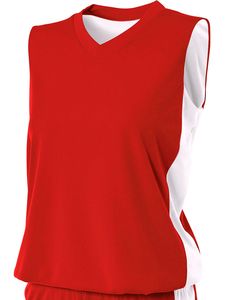 A4 NW2320 - Ladies Reversible Moisture Management Muscle Shirt