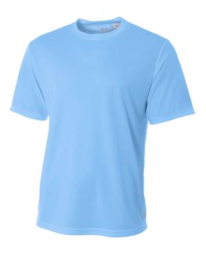 A4 N3252 - Mens Shorts Sleeve Crew Birds Eye Mesh T-Shirt