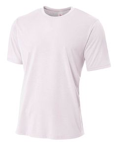 A4 N3264 - Men's Shorts Sleeve Spun Poly T-Shirt White