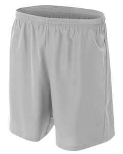 A4 N5343 - Men's Woven Soccer Shorts Silver
