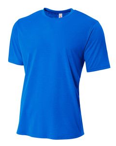 A4 NB3264 - Youth Shorts Sleeve Spun Poly T-Shirt Royal blue
