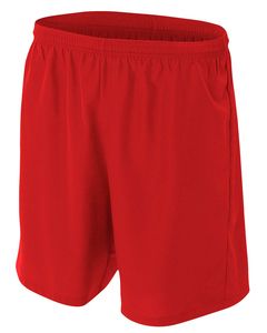 A4 NB5343 - Youth Woven Soccer Shorts Scarlet