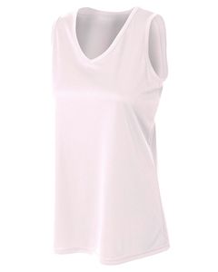 A4 NW2360 - Ladies Athletic Tank Top White