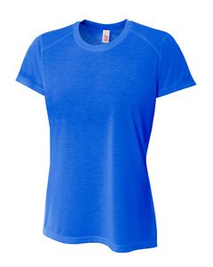 A4 NW3264 - Ladies Shorts Sleeve Spun Poly T-Shirt Royal blue