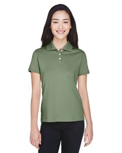 Devon & Jones D140SW - Ladies Solid Perfect Pima Interlock Polo Dill