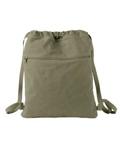 Authentic Pigment 1901 - 14 oz. Pigment-Dyed Canvas Cinch Sack Khaki Green