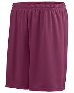 Augusta AG1425 - Adult Wicking Polyester Short Maroon