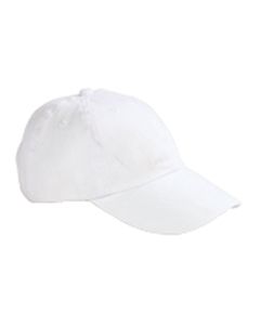 Big Accessories BX001Y - Youth 6-Panel Brushed Twill Unstructured Cap White