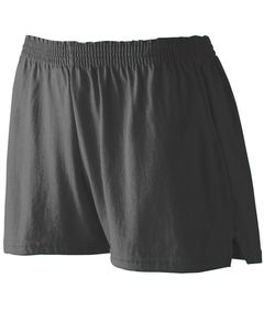 Augusta 988 - Girls' Trim Fit Jersey Short Black