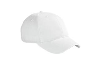 Big Accessories BX002 - 6-Panel Brushed Twill Structured Cap White