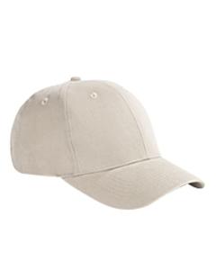 Big Accessories BX002 - 6-Panel Brushed Twill Structured Cap Stone