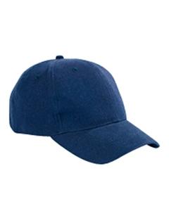 Big Accessories BX002 - 6-Panel Brushed Twill Structured Cap Navy
