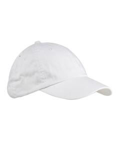 Big Accessories BX005 - 6-Panel Washed Twill Low-Profile Cap White