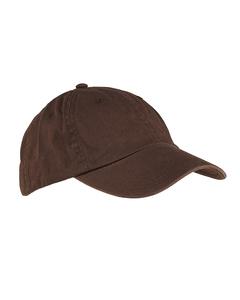 Big Accessories BX005 - 6-Panel Washed Twill Low-Profile Cap Coffee