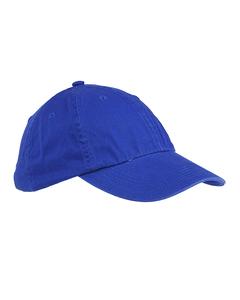 Big Accessories BX005 - 6-Panel Washed Twill Low-Profile Cap Royal blue