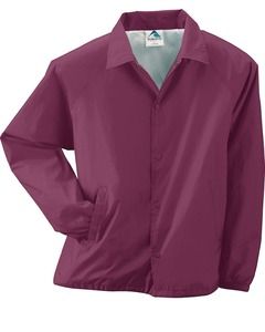 Augusta 3100 - Lined Nylon Coach's Jacket Maroon