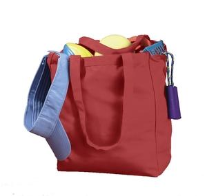 BAGedge BE008 - 12 oz. Canvas Book Tote Red