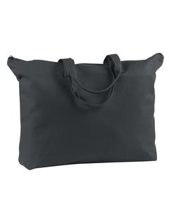 BAGedge BE009 - 12 oz. Canvas Zippered Book Tote Black