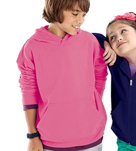 LAT 2296 - Youth Pullover Hooded Sweatshirt Raspberry