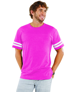 LAT 6937 - Vintage Football T-Shirt Vintage Hot Pink
