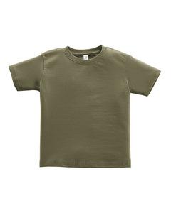 Rabbit Skins 3301T - Toddler Short Sleeve T-Shirt Military Green