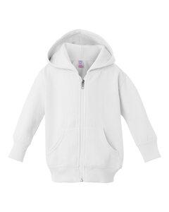 Rabbit Skins 3446 - Infant Hooded Full-Zip Sweatshirt White