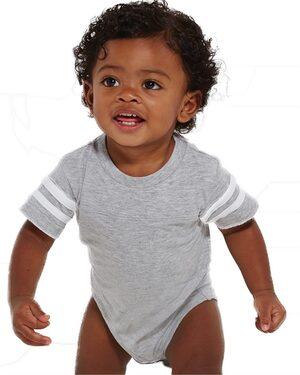 Rabbit Skins 4437 - Infant Football Fine Jersey Bodysuit