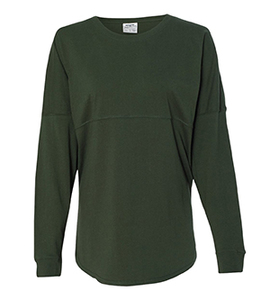 J. America j8229 - ADULT LONG SLEEVE GAME DAY JERSEY Forest Green