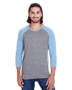 Threadfast 302G - Unisex Triblend 3/4-Sleeve Raglan