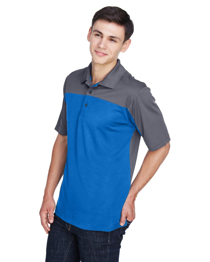 Ash CityCore 365 CE101 - Men's Balance Colorblock Performance Piqué Polo