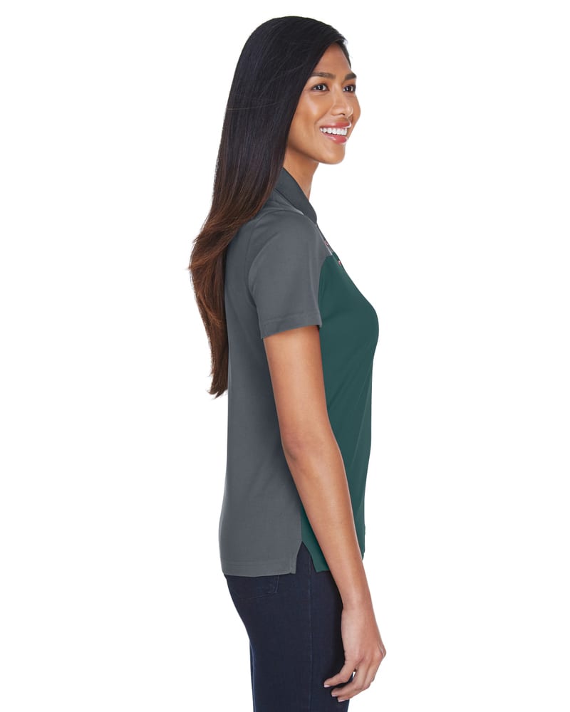 Ash CityCore 365 CE101W - Ladies Balance Colorblock Performance Piqué Polo