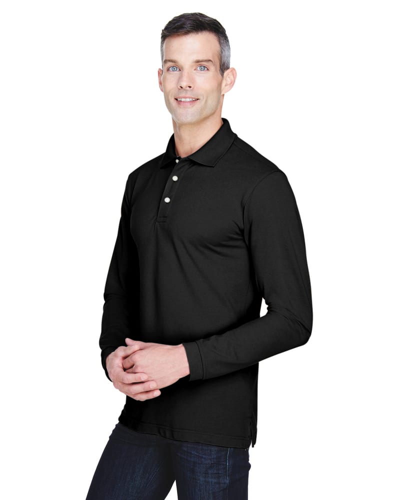 Harriton M265L - 5.6 oz. Easy Blend Long-Sleeve Polo