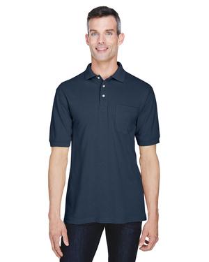 Harriton M265P - 5.6 oz. Easy Blend Polo with Pocket