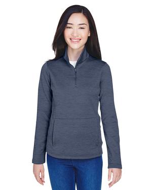 Devon & Jones DG798W - Ladies Newbury Mélange Fleece Quarter-Zip