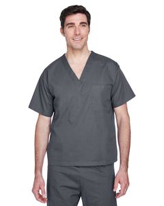 Harriton M897 - Adult Restore 4.9 oz. Scrub Top Dark Charcoal