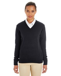 Harriton M420W - Ladies Pilbloc V-Neck Sweater Black