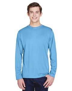 Team 365 TT11L - Men's Zone Performance Long-Sleeve T-Shirt Sport Light Blue