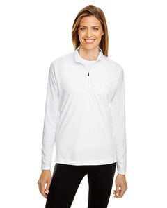 Team 365 TT31W - Ladies Zone Performance Quarter-Zip White