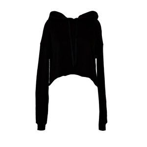 Bella+Canvas B7502 - Women's Cropped Fleece Hoodie Black