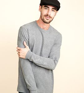 Next Level NL6411 - MEN'S SUEDED LONG SLEEVE TEE Heather Forest Green