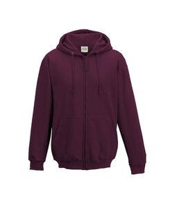 AWDis JHA050 - JUST HOODS by Adult Full Zip Fleece Zoodie Burgundy