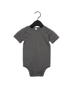 BELLA+CANVAS B100B - Baby Jersey Short Sleeve One Piece Dark Grey Heather