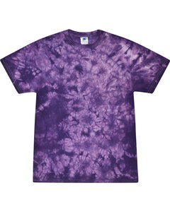 Colortone T1390 - Adult Crystal Wash Tie Dye Purple