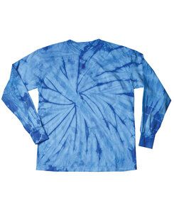 Colortone T923R - Youth Long Sleeve Spider Tee Royal blue