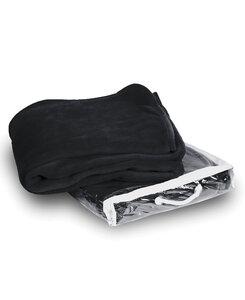 Liberty Bags LB8707 - Alpine Fleece Micro Coral Fleece Blanket Black