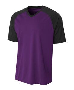 A4 A4N3373 - Adult Strike Jersey Purple/Black