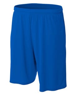 A4 A4N5338 - Adult 9" Cooling Performance with Side Pockets Short Royal blue