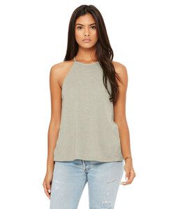 BELLA+CANVAS B8809 - Women's Flowy High Neck Tank Heather Stone